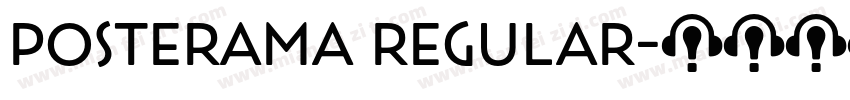Posterama Regular字体转换
